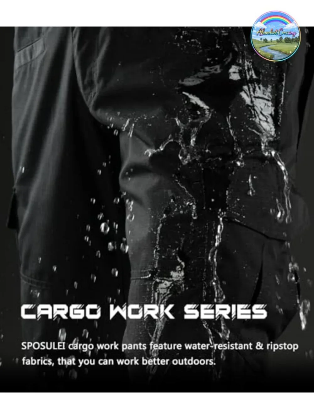 Tactical Cargo Pants Ripstop Water Resistant 9 Pockets Men's Hiking Work Pants